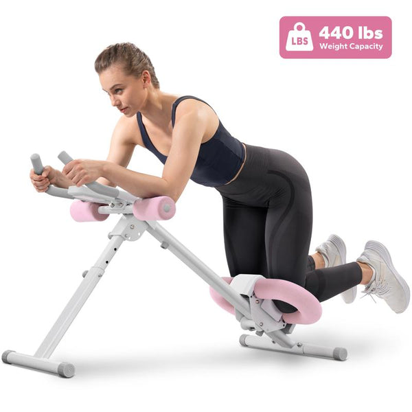 Merach Adjustable Ab Trainer Machine with LCD Monitor, Foldable Ab Exercise Machine for Abs, Arm, Leg, Buttocks Shaper, Core & Ab Trainer at Home Gym for Women, Workout Equipment, Tiktokshopblackfriday