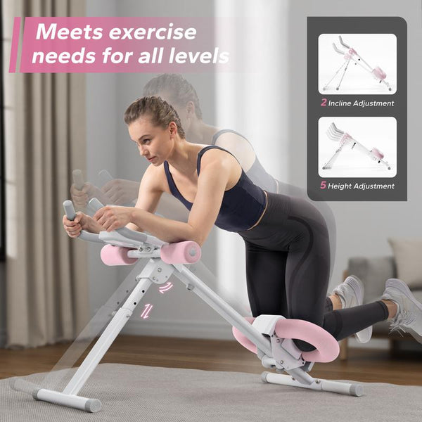 Merach Adjustable Ab Trainer Machine with LCD Monitor, Foldable Ab Exercise Machine for Abs, Arm, Leg, Buttocks Shaper, Core & Ab Trainer at Home Gym for Women, Workout Equipment, Tiktokshopblackfriday