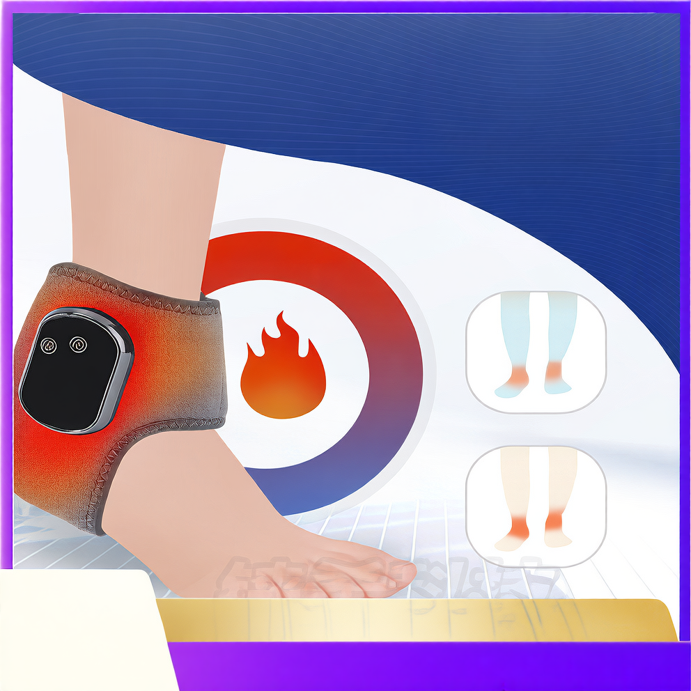 Rechargeable Heating Ankle Massager with Vibration