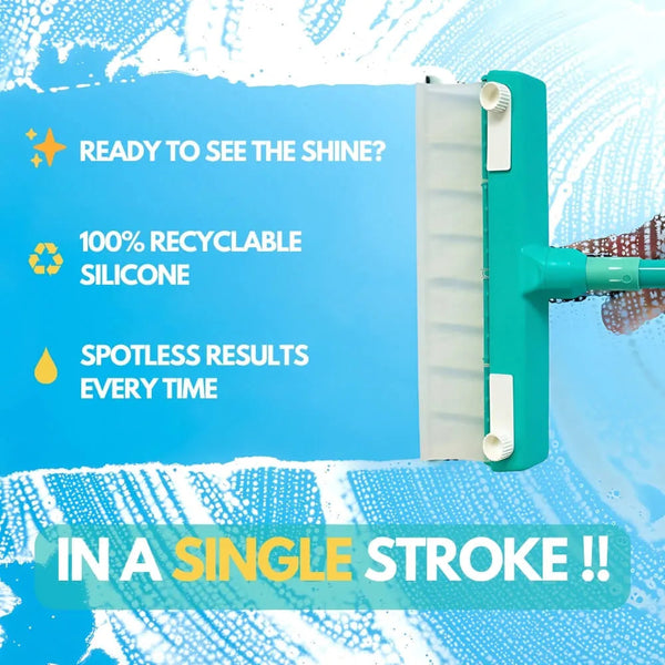 Aqua Strike – Recyclable Silicone Window Squeegee Kit | Streak-Free Cleaning
