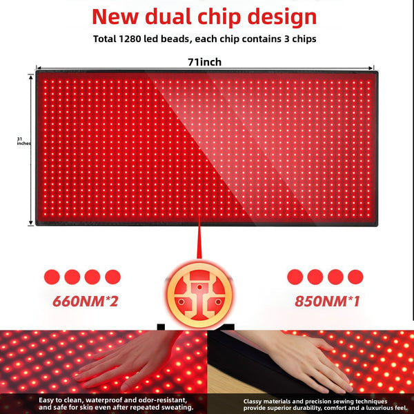 Red Light Infrared Therapy Heating Blanket